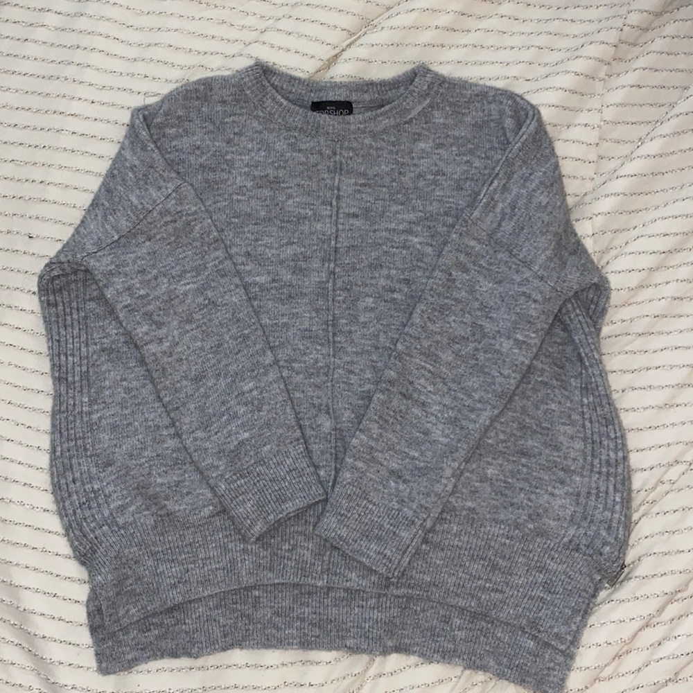 TopShop Grey Swear With Zipper Sides